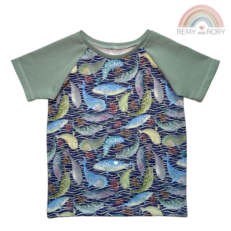 Size 5T Narwhals Tee