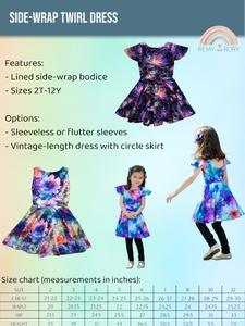 Side-Wrap Twirl Dress, 2T-12Y (December 2024 Custom Orders)