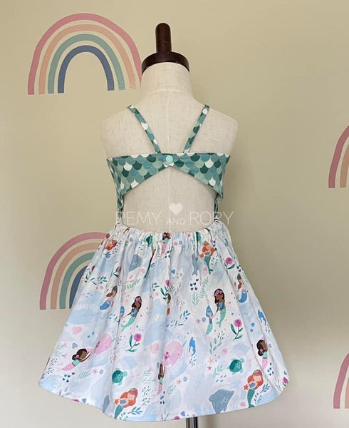 Size 2T mermaids sundress