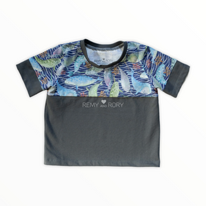 Size 2T Narwhals Color Blocked Tee