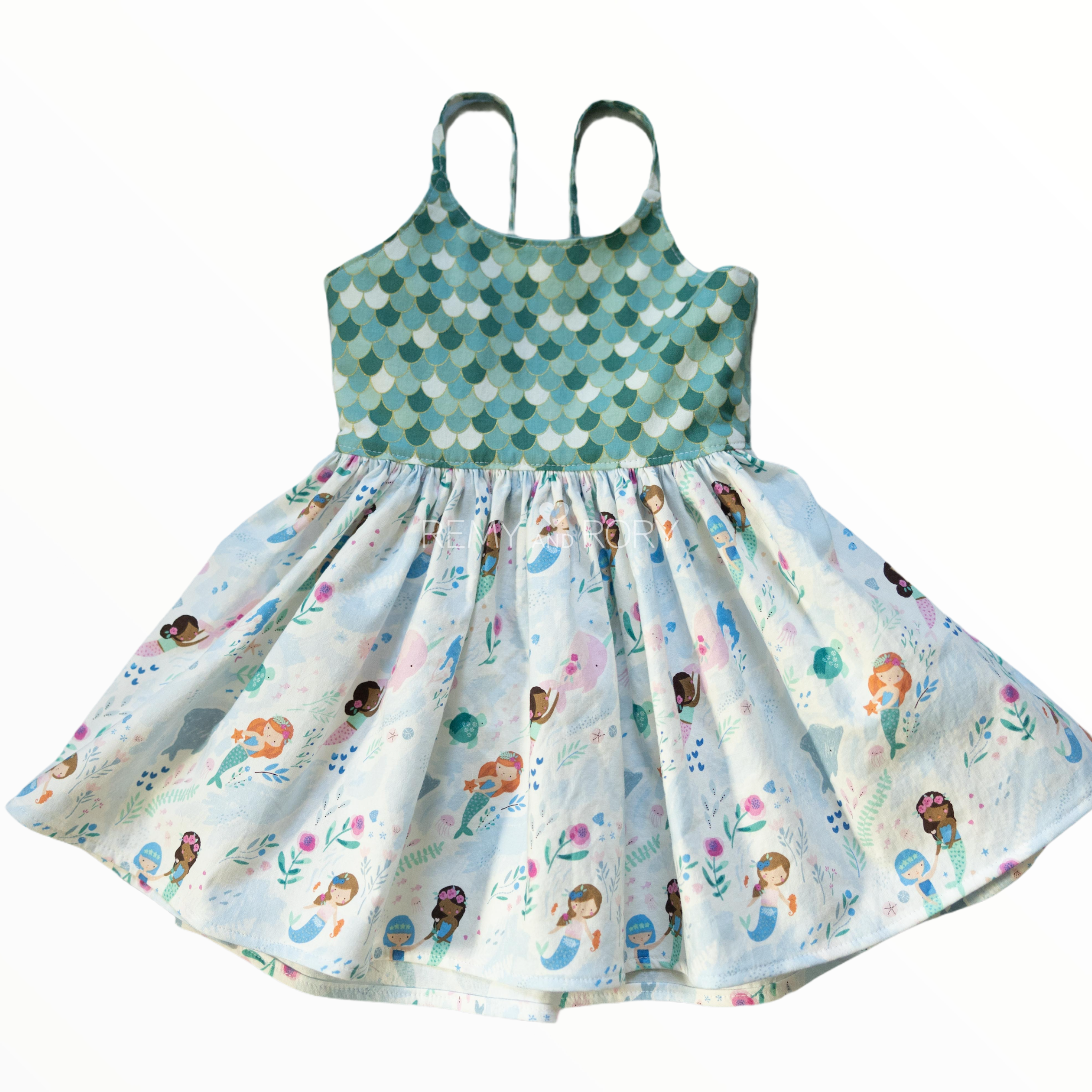 Size 2T mermaids sundress