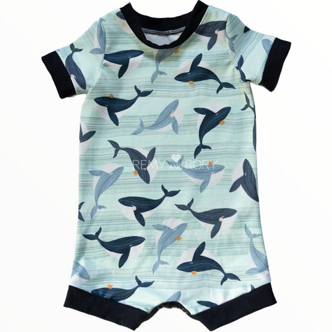 Size 18M Whales Romper